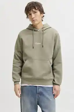 Wehkamp JACK & JONES ESSENTIALS hoodie lichtkaki aanbieding