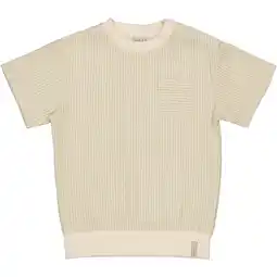 Wehkamp LEVV Little gestreepte T-shirt ecru aanbieding