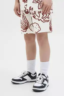 Wehkamp JACK & JONES JUNIOR relaxed casual short donkerrood aanbieding