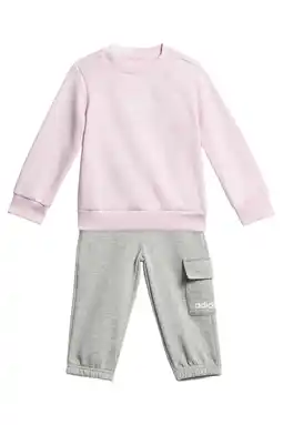 Wehkamp adidas Sportswear joggingpak lichtroze/grijs aanbieding