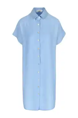 Wehkamp LOLALIZA blousejurk lichtblauw aanbieding