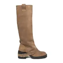 Wehkamp Steve Madden Aletta suède hoge laarzen taupe aanbieding