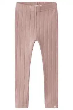 Wehkamp LIL' ATELIER MINI slim regularwaist legging roze ajour aanbieding