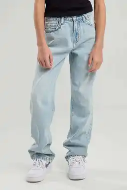 Wehkamp America Today straight leg jeans light blue denim aanbieding