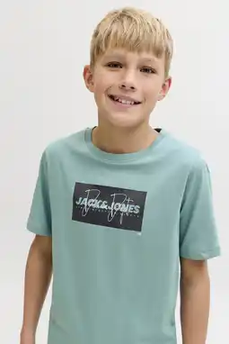 Wehkamp JACK & JONES JUNIOR T-shirt mintgroen aanbieding