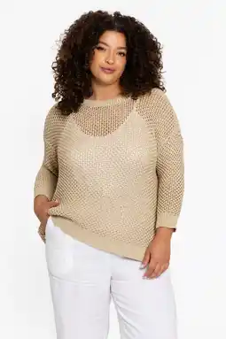 Wehkamp YOEK top goud met lurex aanbieding