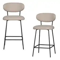Wehkamp WOOOD barkruk Kjeld (set van 2) aanbieding