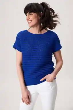 Wehkamp Miss Etam gebreide trui blauw aanbieding