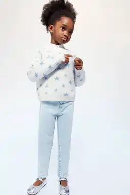 Wehkamp Mango Kids slim fit jeans light blue denim aanbieding