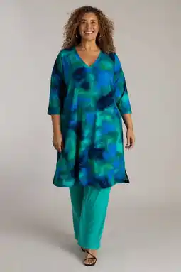 Wehkamp Colletta A-lijn jurk blauw aanbieding