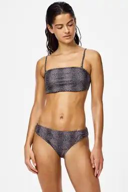 Wehkamp PIECES bikinibroekje PCBAOMI zwart/beige aanbieding
