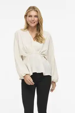 Wehkamp VILA blousetop ecru aanbieding