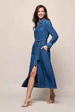 Wehkamp Mart Visser spijkerjurk medium blue denim aanbieding