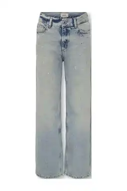 Wehkamp KIDS ONLY GIRL wide leg jeans medium blue denim aanbieding