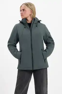 Wehkamp Kjelvik softshell jas Karlijn groen aanbieding