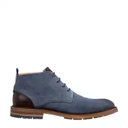 Wehkamp Van Lier Dino suède veterboots blauw aanbieding