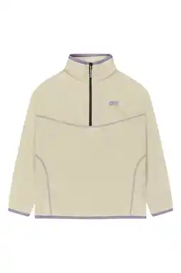 Wehkamp Picture fleece sweater Inaria ecru aanbieding