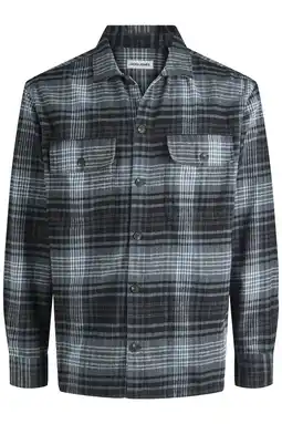 Wehkamp JACK & JONES ESSENTIALS overshirt grijsblauw aanbieding