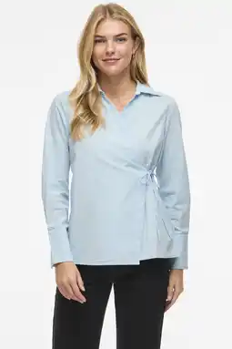 Wehkamp VILA blouse lichtblauw aanbieding