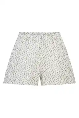 Wehkamp America Today pyjamashort ecru/blauw aanbieding