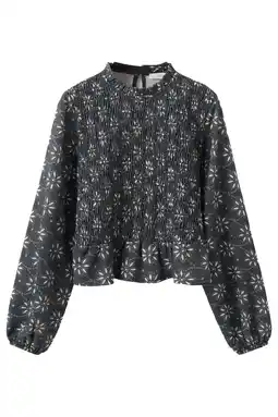 Wehkamp Mango Kids blousetop donkerblauw aanbieding