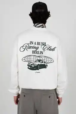 Wehkamp Prohibited sweater met backprint wit aanbieding