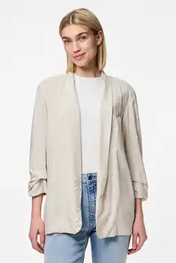 Wehkamp PIECES regular blazer beige aanbieding