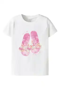 Wehkamp NAME IT MINI T-shirt wit aanbieding
