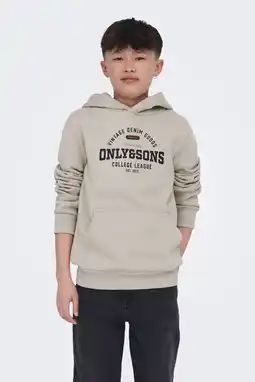 Wehkamp ONLY & SONS JUNIOR hoodie beige aanbieding