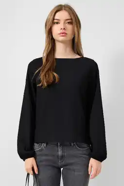 Wehkamp QS top zwart aanbieding
