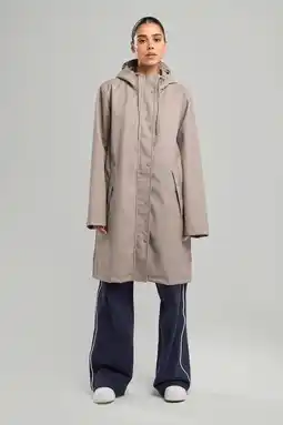 Wehkamp America Today regenjas Janah taupe aanbieding