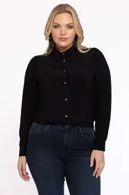 Wehkamp YOEK gebloemde blouse zwart aanbieding