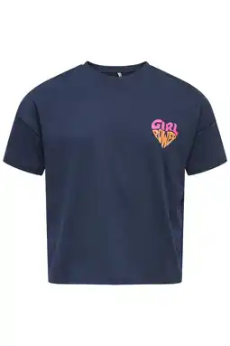 Wehkamp KIDS ONLY GIRL T-shirt donkerblauw aanbieding