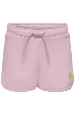Wehkamp KIDS ONLY MINI regular sweatshort lichtroze aanbieding