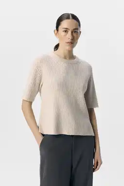 Wehkamp OBJECT trui ecru rib gebreid aanbieding