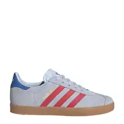 Wehkamp adidas Originals Gazelle sneakers lichtblauw/rood aanbieding