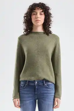 Wehkamp QS pullover groen aanbieding