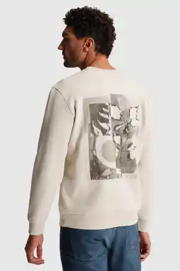Wehkamp Cast Iron sweater met backprint ecru aanbieding