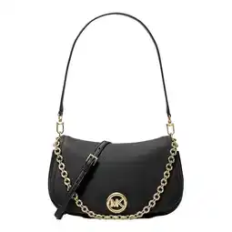 Wehkamp Michael Kors leren schoudertas Nolita zwart aanbieding
