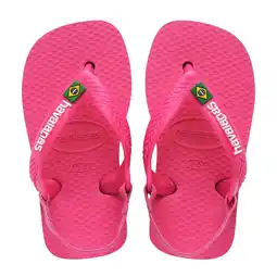 Wehkamp Havaianas Baby Brasil Logo II teenslippers met hielbandje roze aanbieding