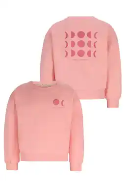 Wehkamp Like Flo sweater met backprint zalm aanbieding