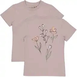 Wehkamp LEVV Little T-shirt met backprint lila aanbieding