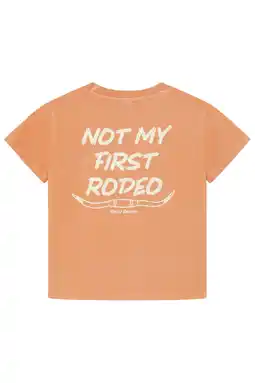 Wehkamp Daily7 T-shirt met backprint bruin aanbieding