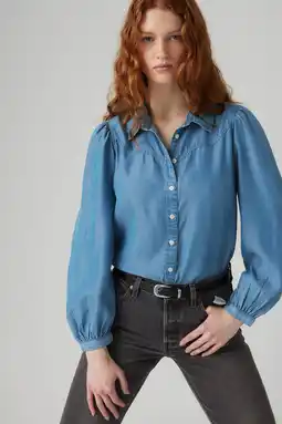 Wehkamp Levi's blouse blauw aanbieding