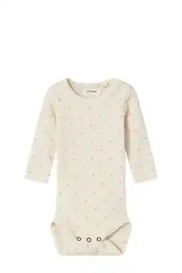 Wehkamp LIL' ATELIER BABY romper NBFGAGO offwhite/roze aanbieding