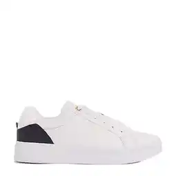 Wehkamp Tommy Hilfiger leren sneakers wit aanbieding