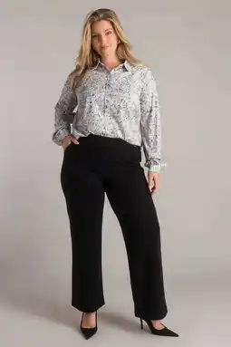 Wehkamp Yest Curve denim straight highwaist broek zwart aanbieding
