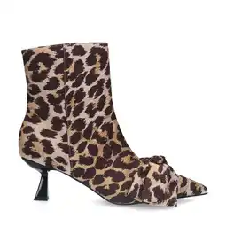 Wehkamp Sacha enkellaarzen met panterprint beige aanbieding