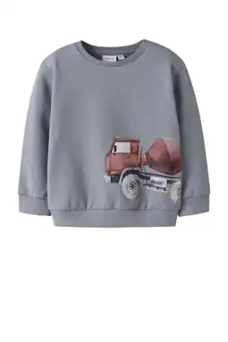 Wehkamp NAME IT MINI sweater grijsblauw aanbieding