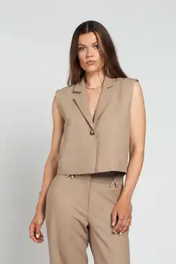 Wehkamp Spooq the label gilet beige aanbieding